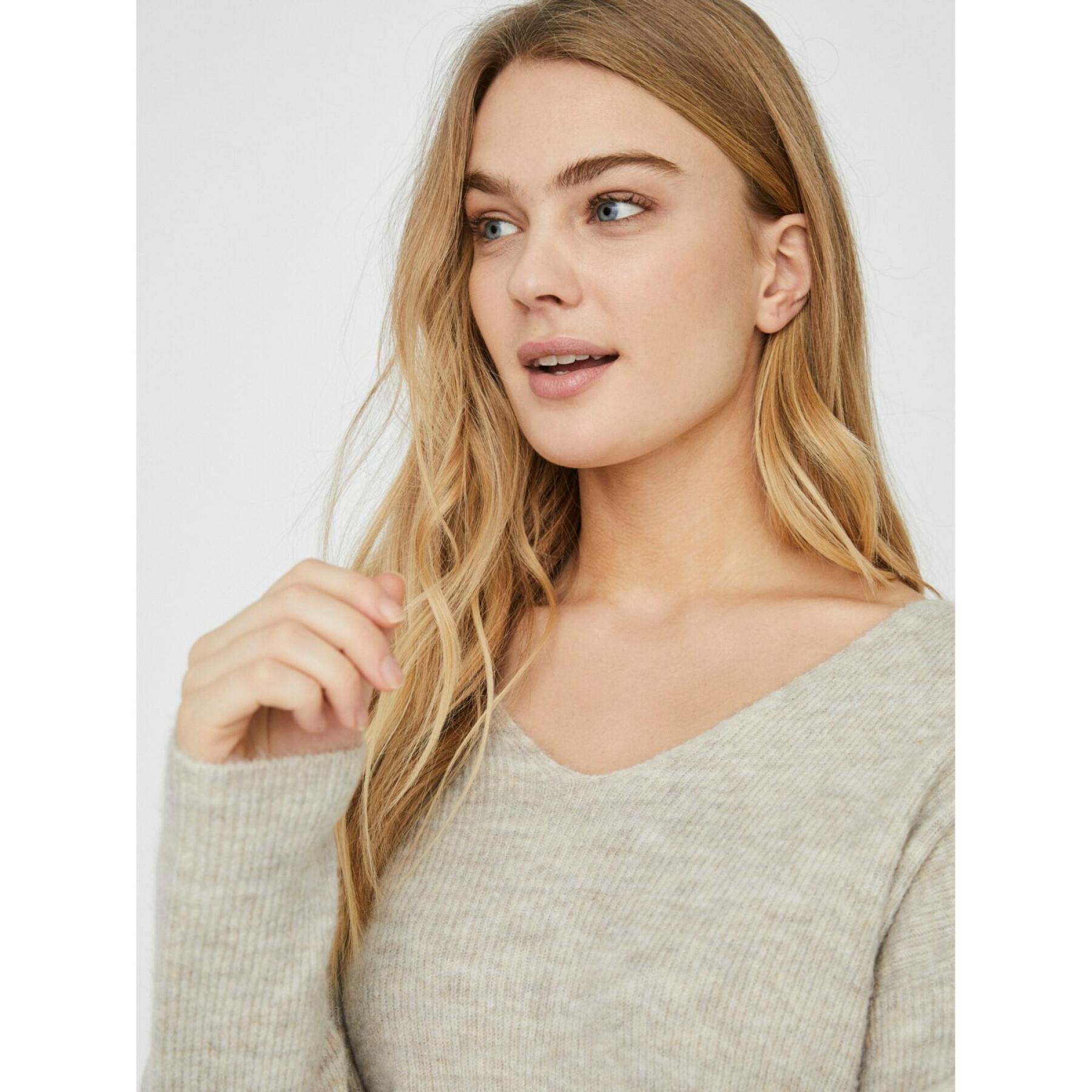 Pullover mit V-Ausschnitt für Damen Vero Moda vmcrewlefile