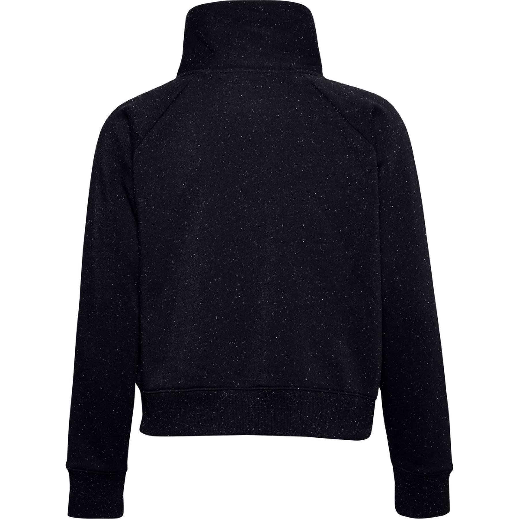 Damen-Sweatshirt Under Armour à col châle Rival Fleece