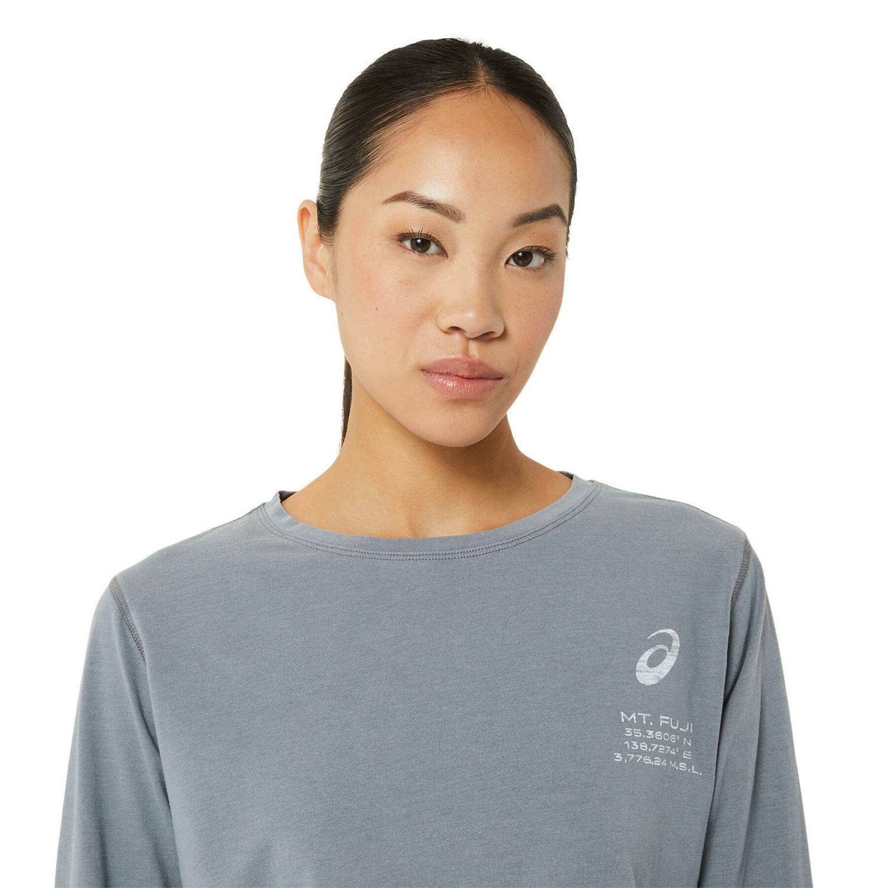 Langarm-T-Shirt für Frauen Asics Fuji Trail Tea lite-show