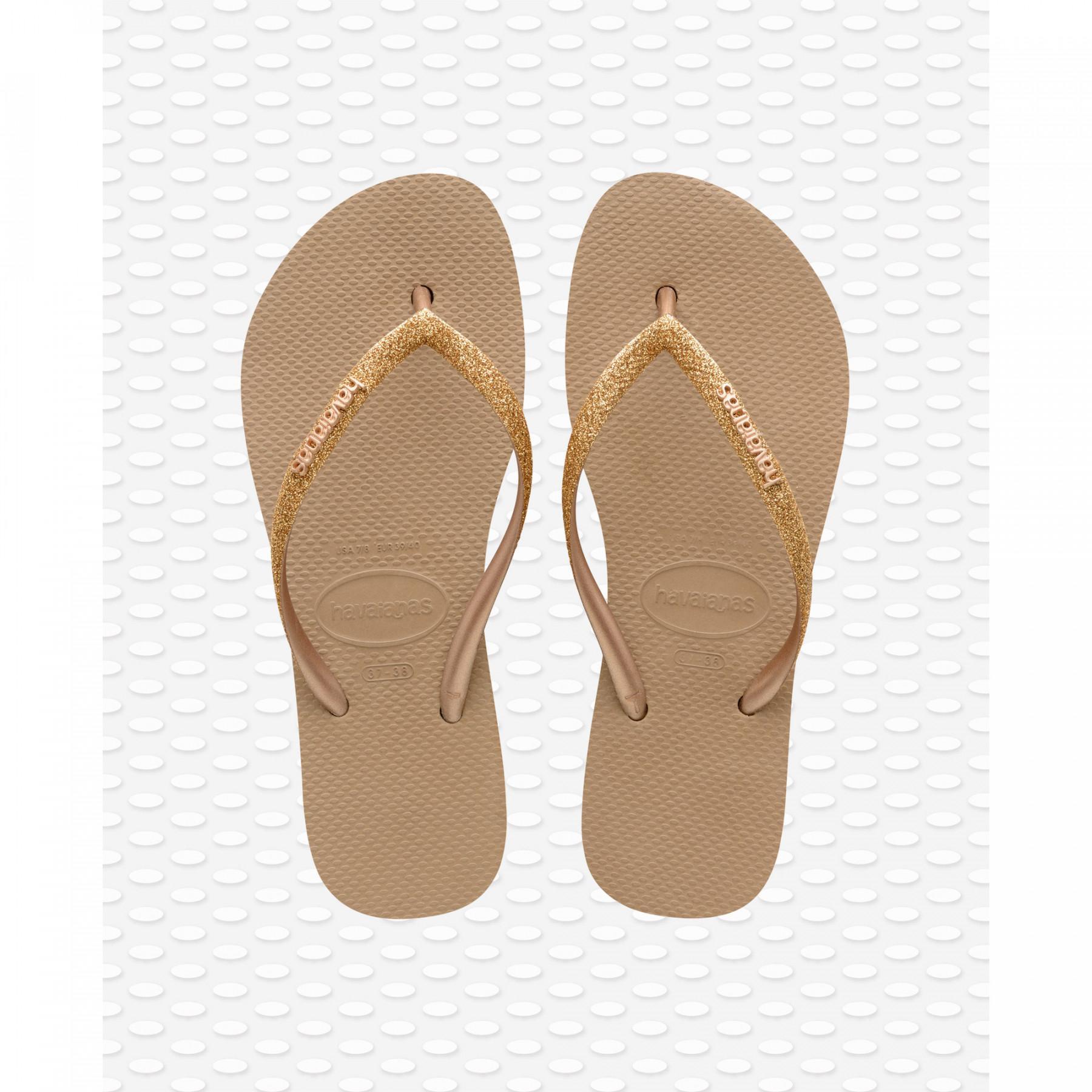 Damen-Flip-Flops Havaianas Slim Flatform Glitter