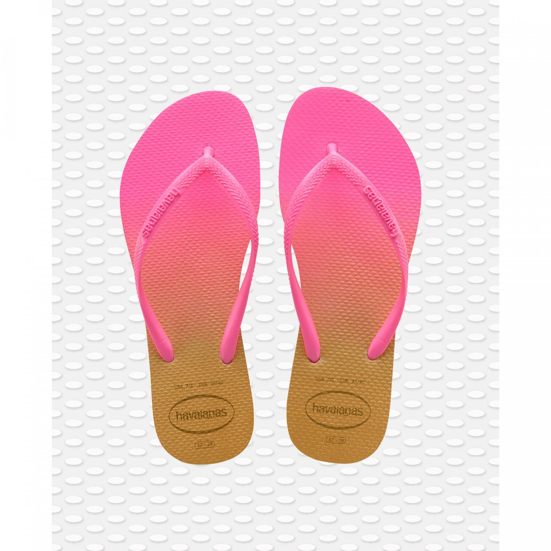 Damen-Flip-Flops Havaianas Slim Gradient