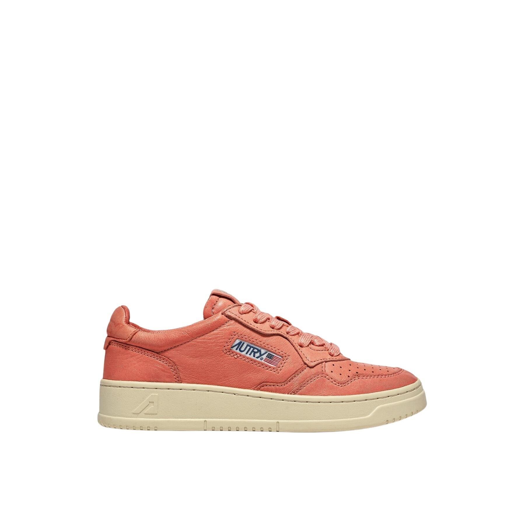 Frauenturnschuhe Autry 01 Low Goat/Goat Living Coral