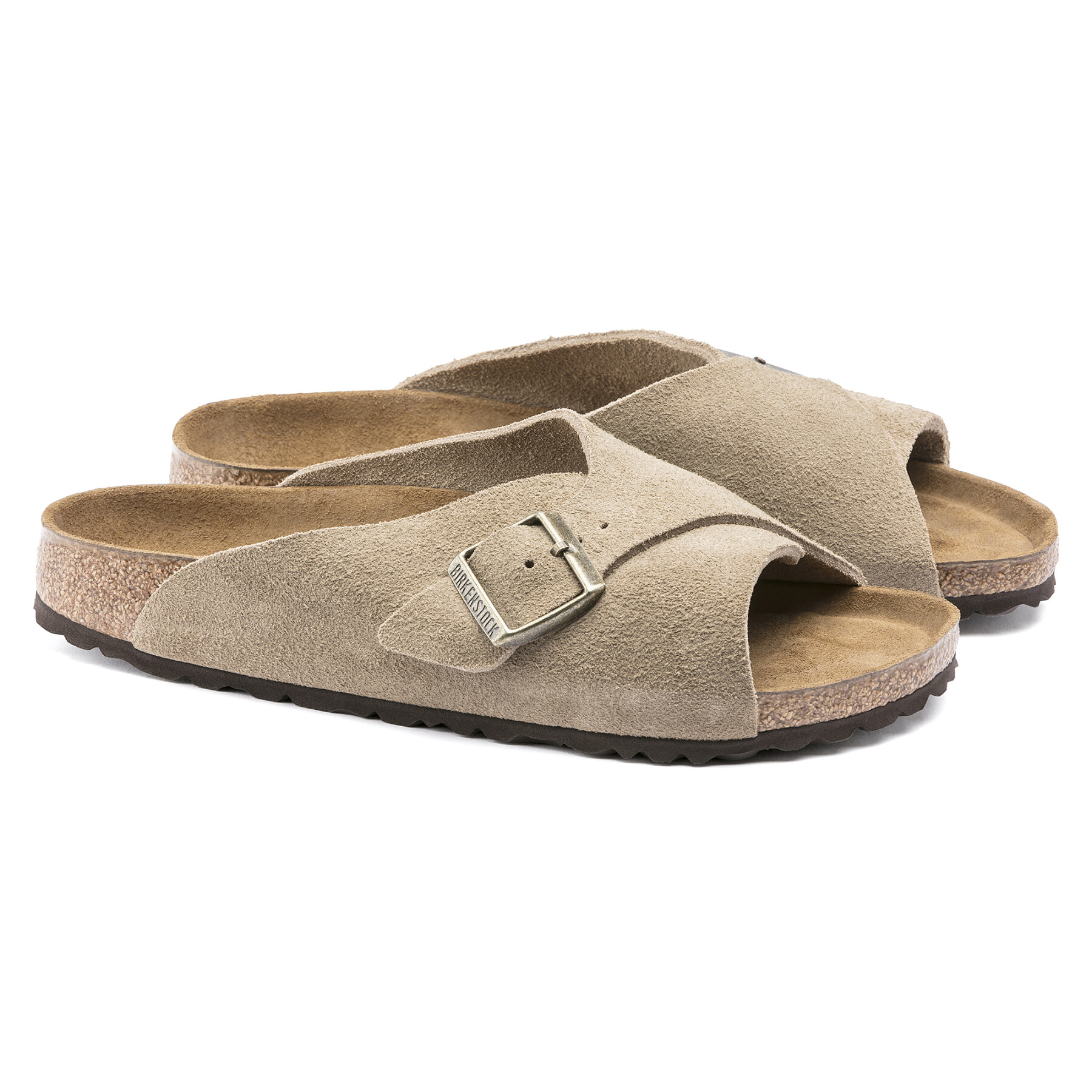 Sandalen für Frauen Birkenstock Arosa Soft Footbed Suede Leather
