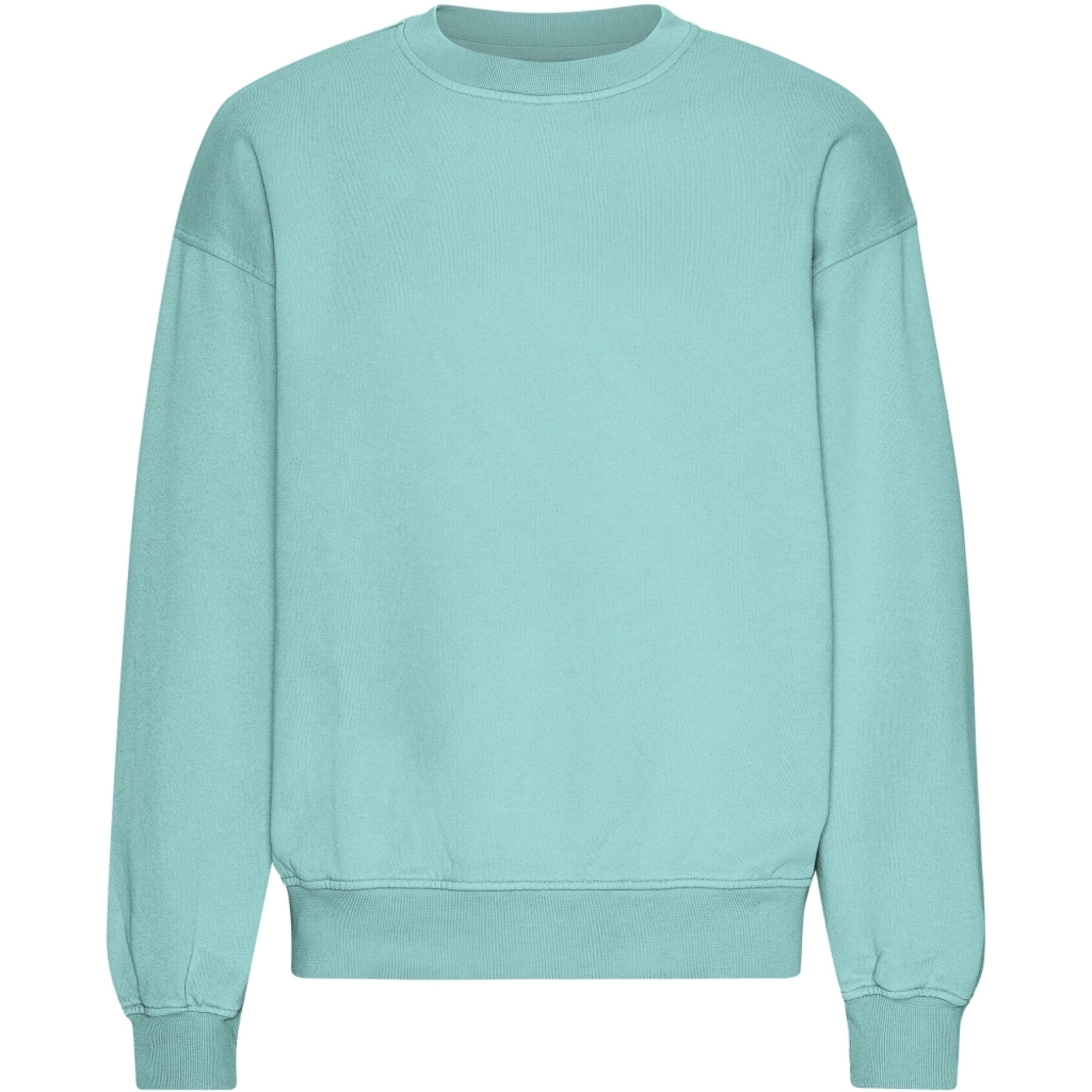 Sweatshirt mit Rundhalsausschnitt in Oversize-Optik Colorful Standard Organic Teal Blue
