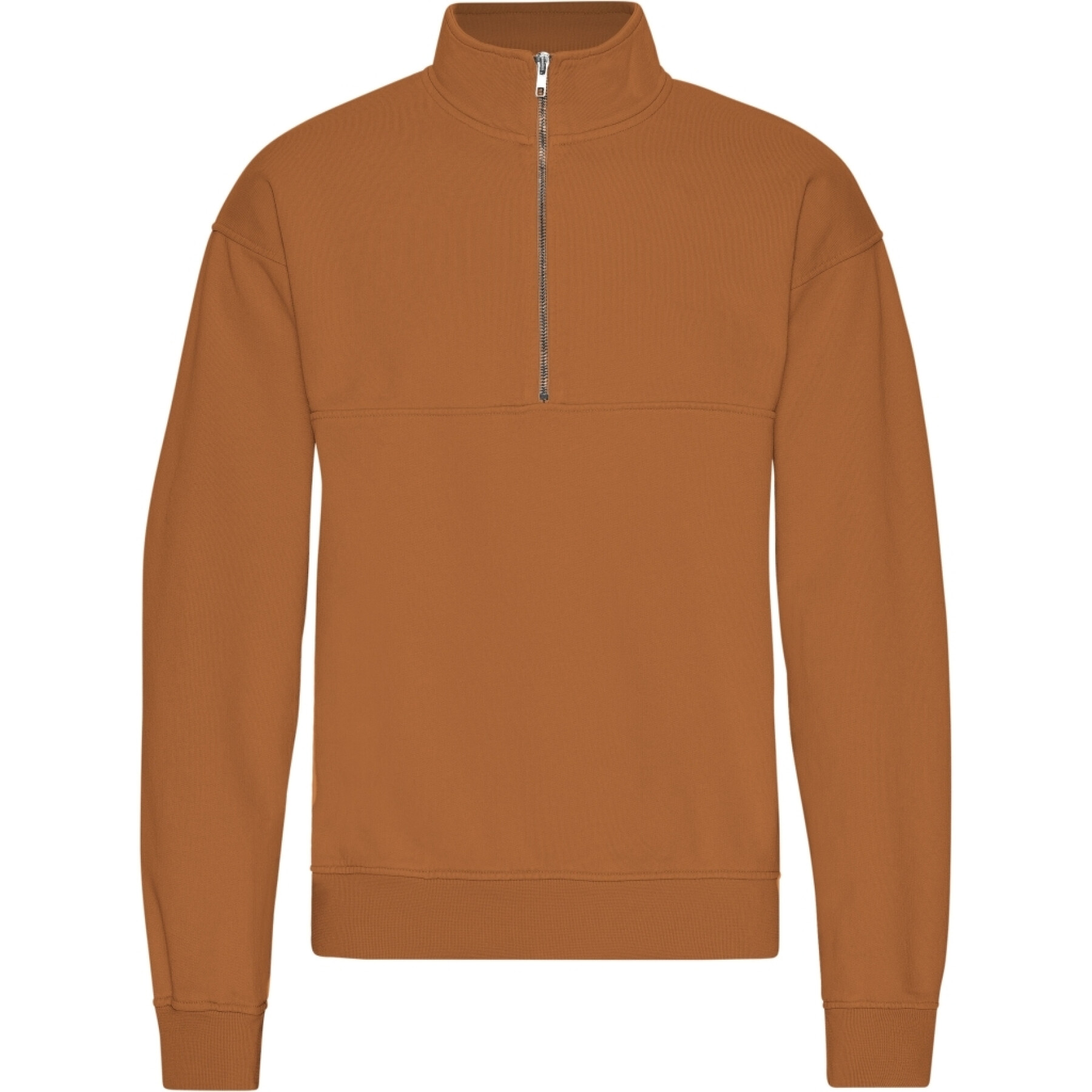 Sweatshirt 1/4 Reißverschluss Colorful Standard Organic Ginger Brown