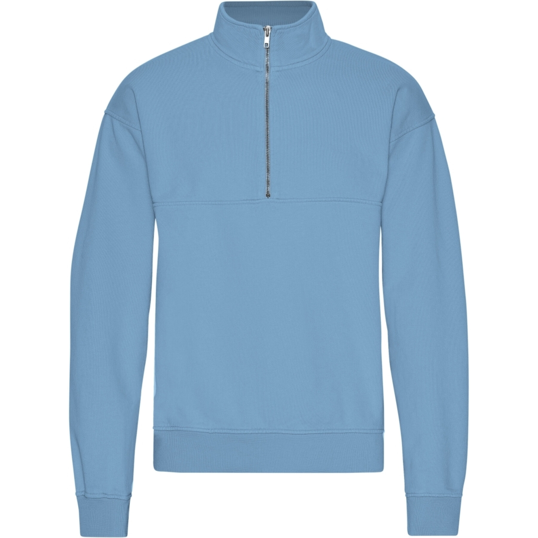Sweatshirt 1/4 Reißverschluss Colorful Standard Organic Seaside Blue