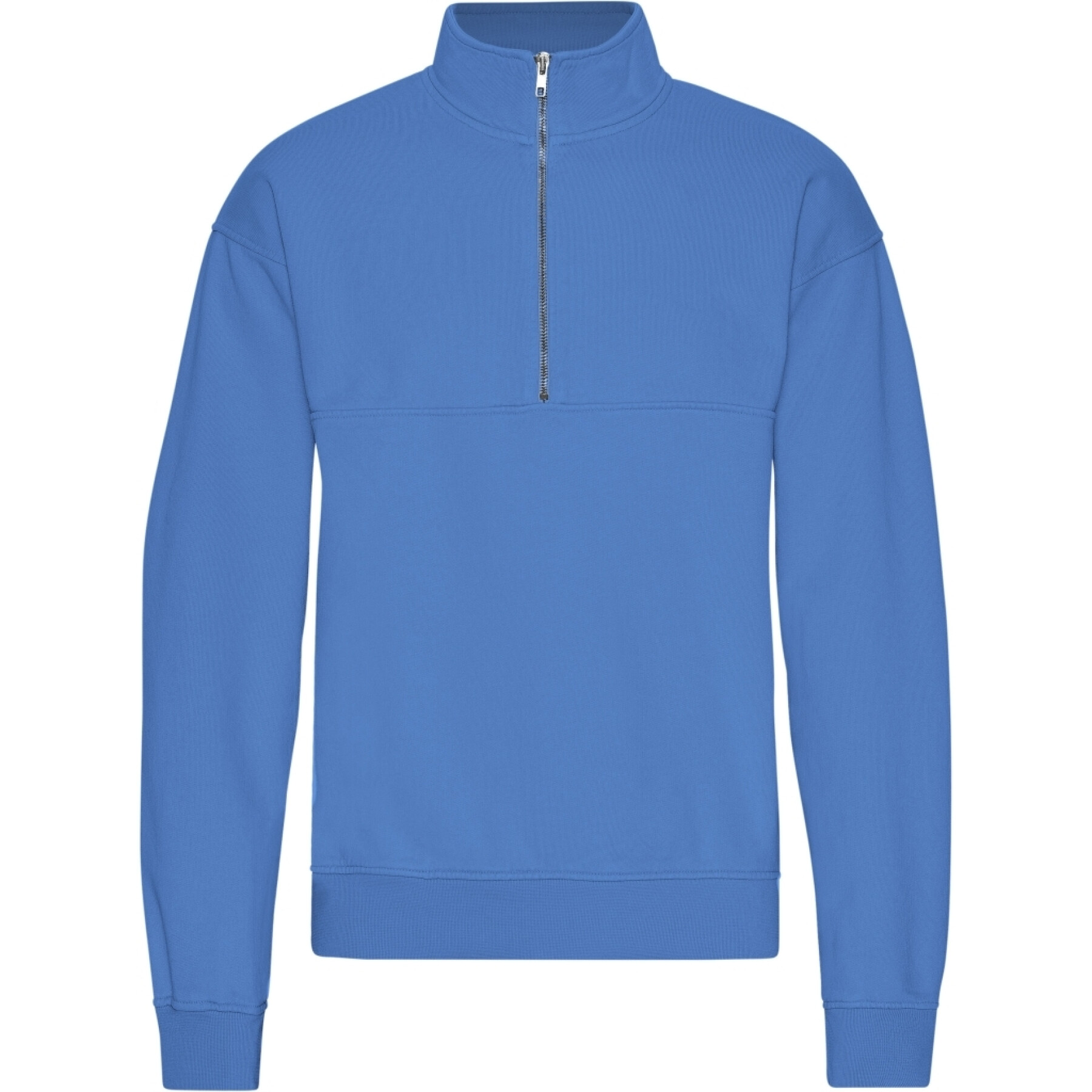 Sweatshirt 1/4 Reißverschluss Colorful Standard Organic Sky Blue