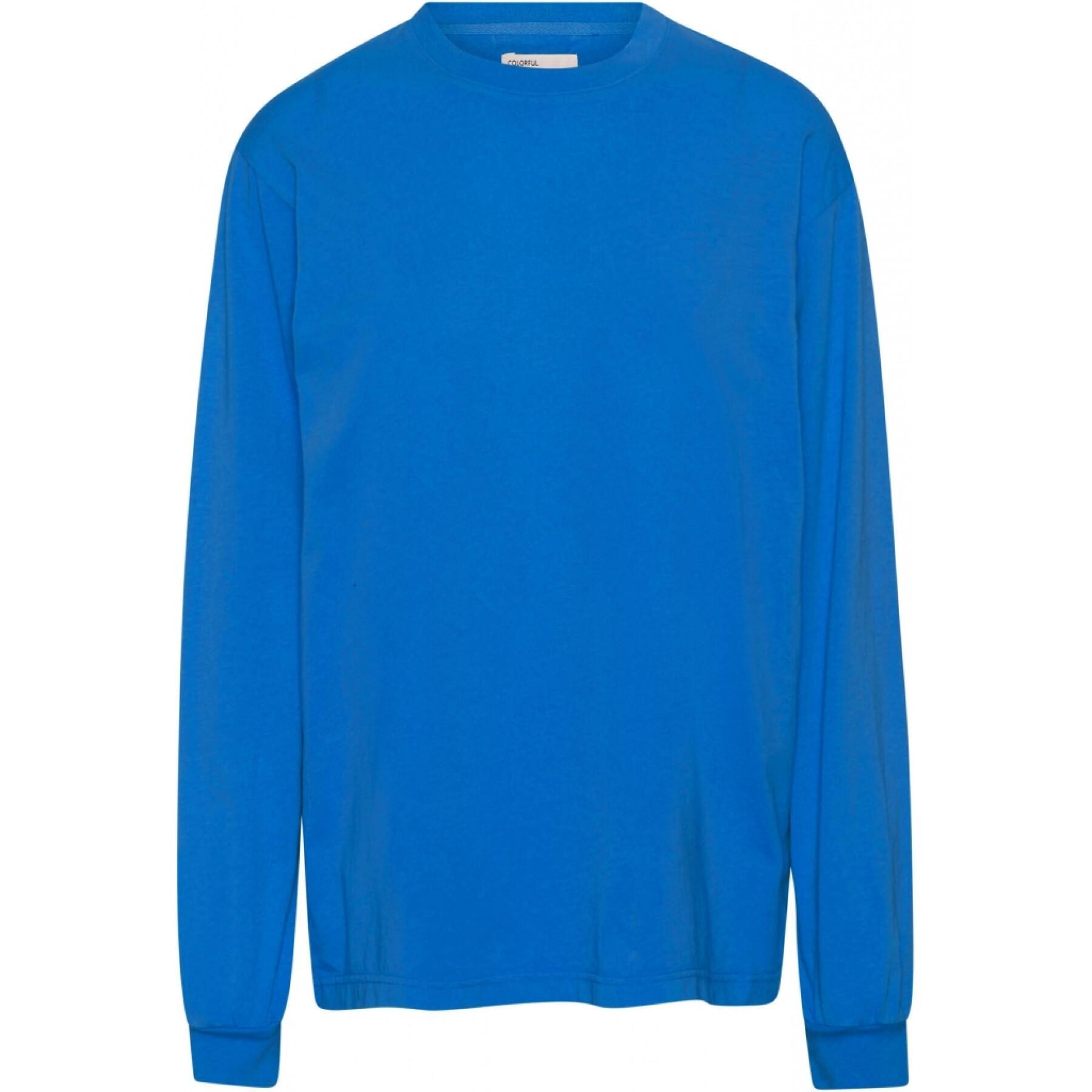 T-Shirt mit langen Ärmeln Colorful Standard Organic oversized pacific blue
