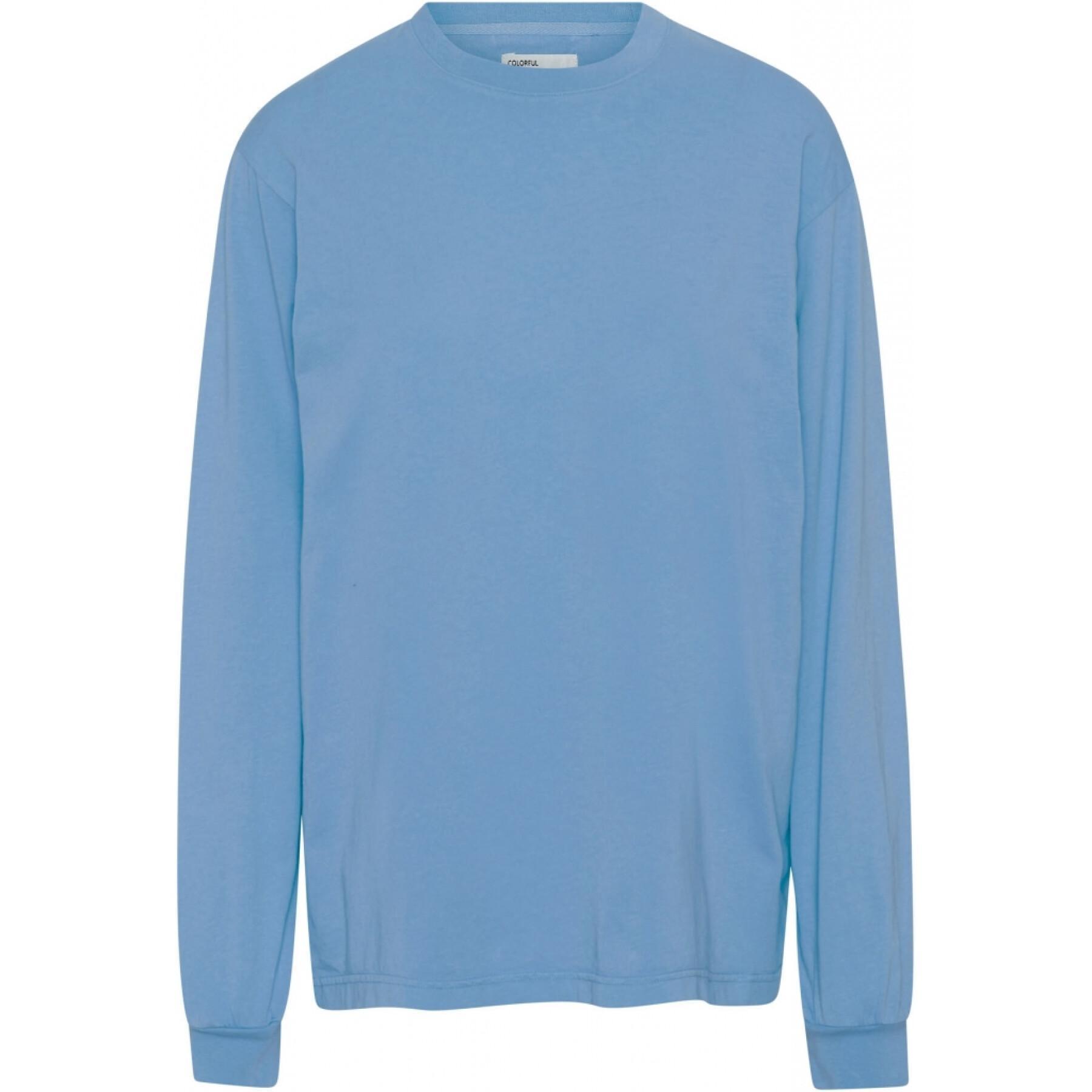 T-Shirt mit langen Ärmeln Colorful Standard Organic oversized sky blue