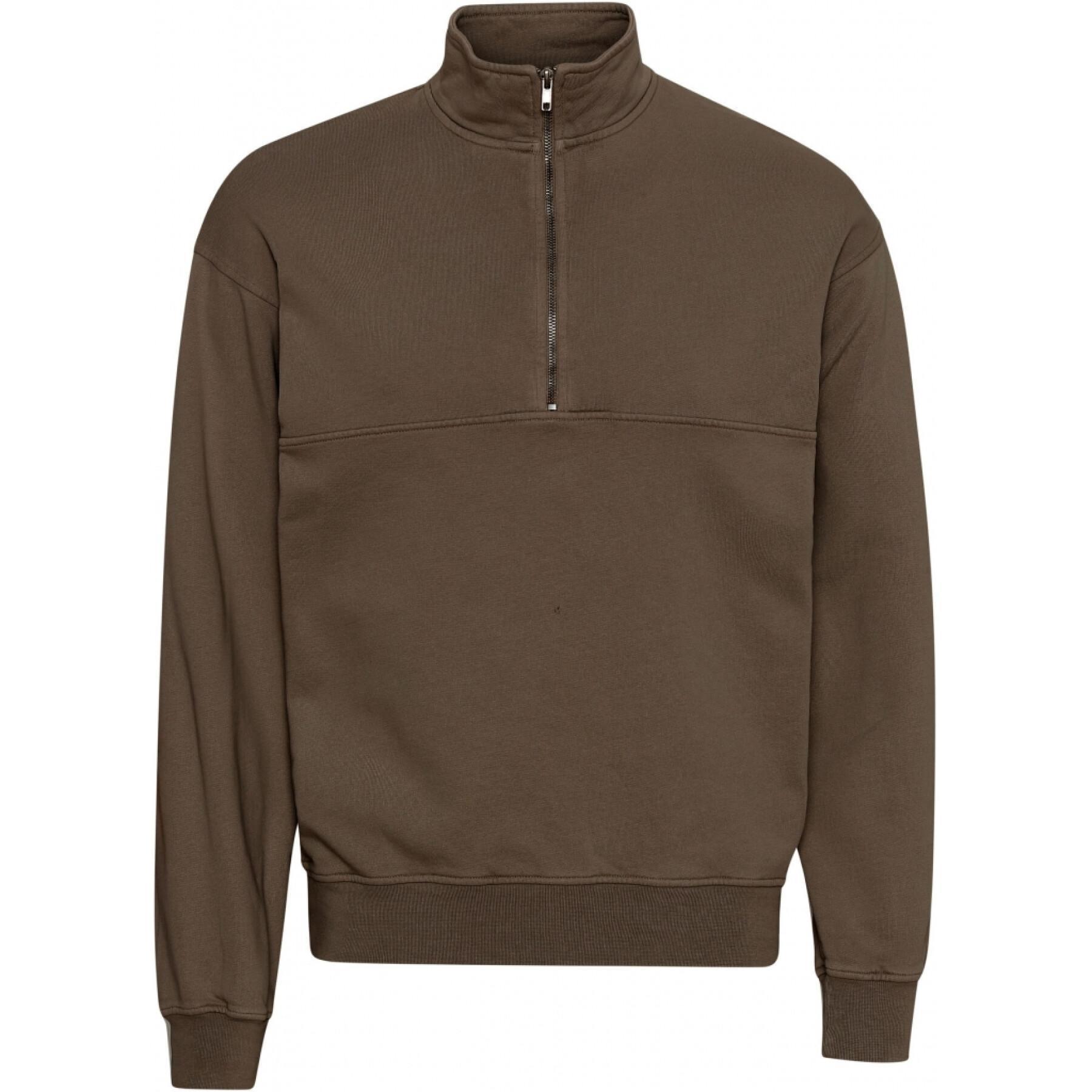Sweatshirt 1/4 Reißverschluss Colorful Standard Organic cedar brown