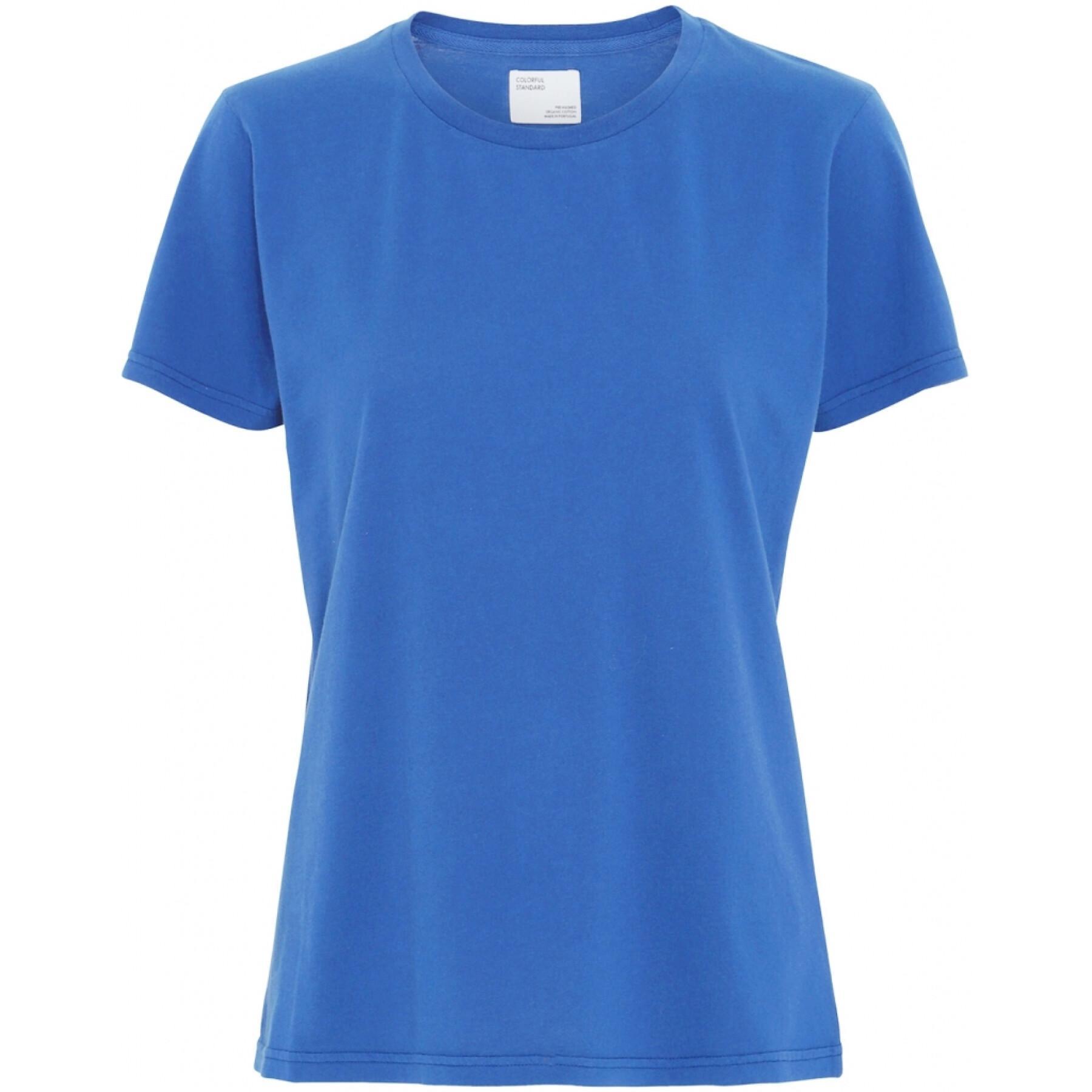 T-Shirt Frau Colorful Standard Light Organic pacific blue