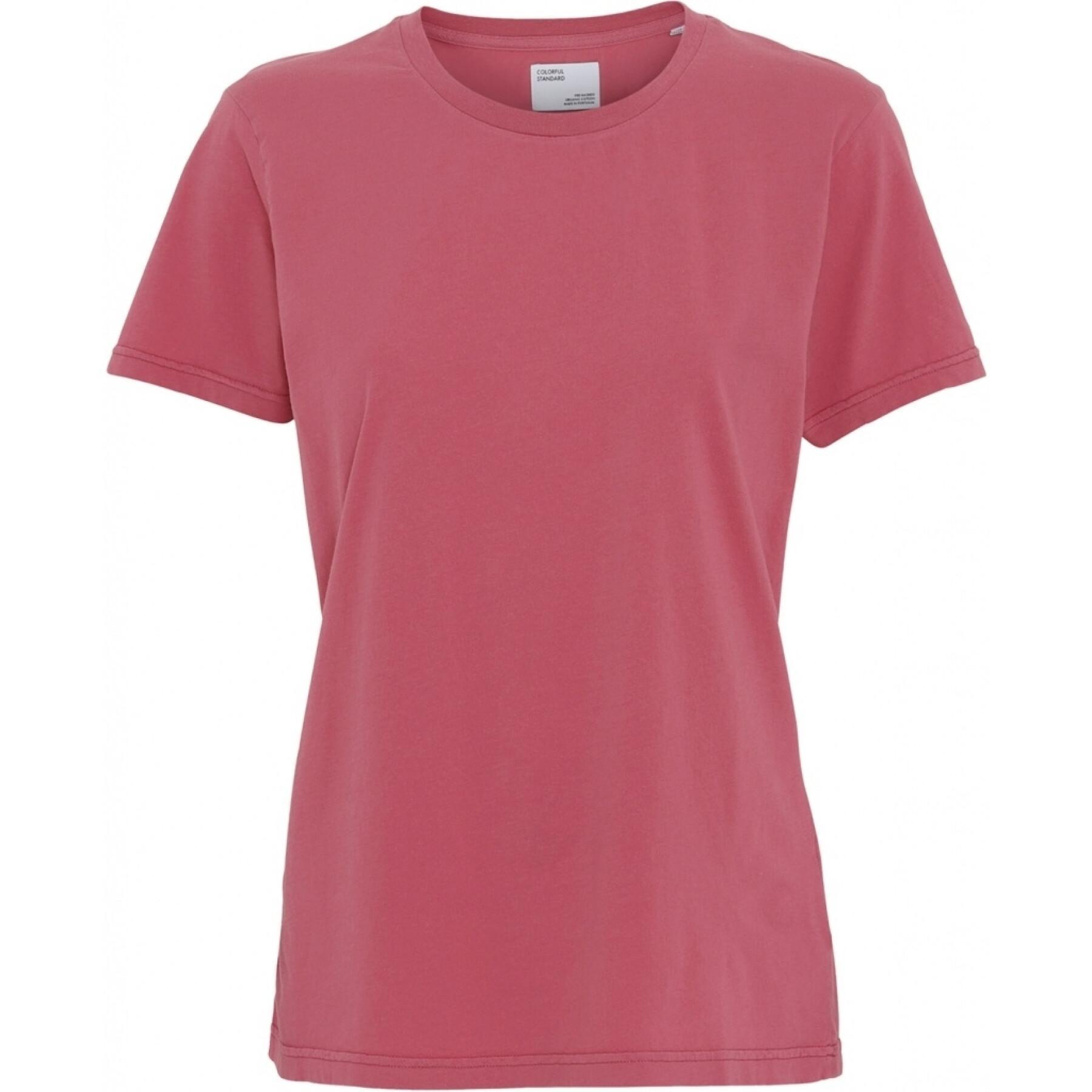 T-Shirt Frau Colorful Standard Light Organic raspberry pink