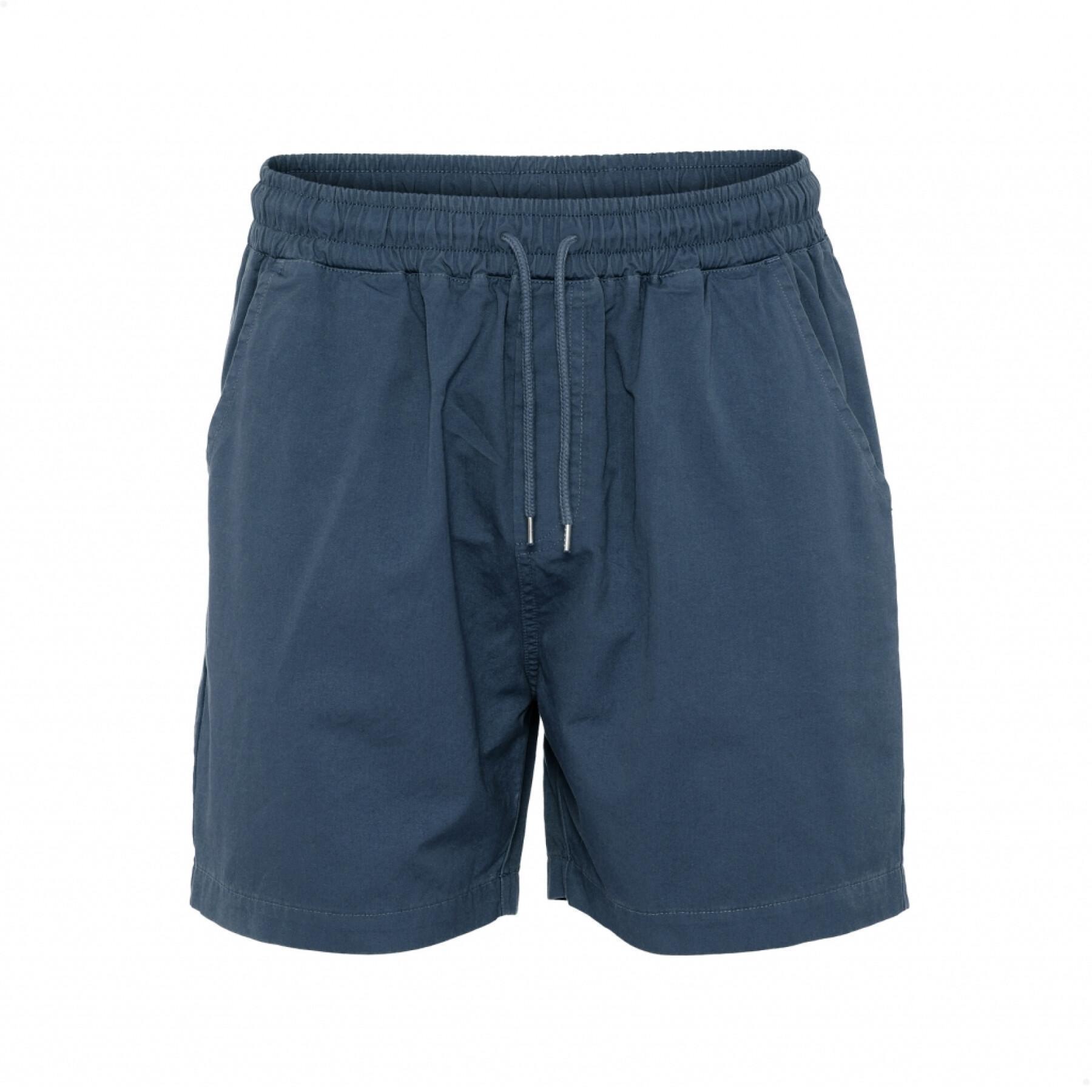 Twill-Shorts Colorful Standard Organic petrol blue