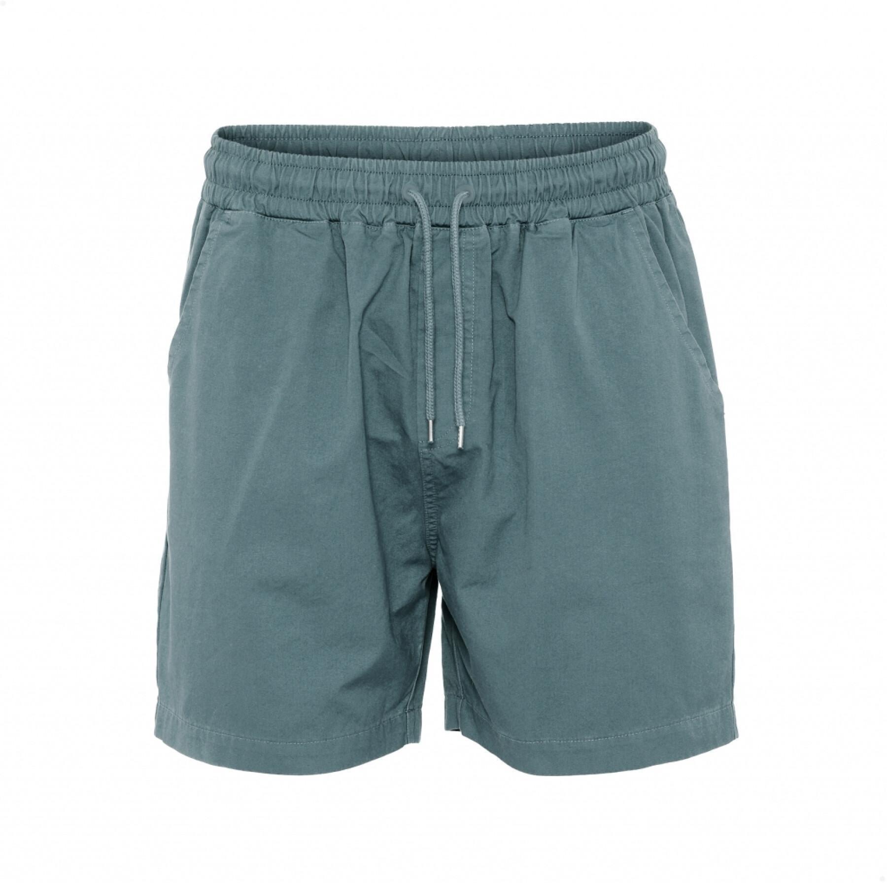 Twill-Shorts Colorful Standard Organic steel blue