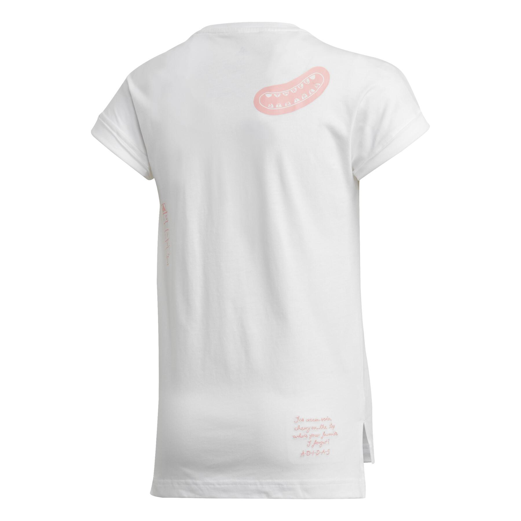 Mädchen-T-Shirt adidas Collegiate