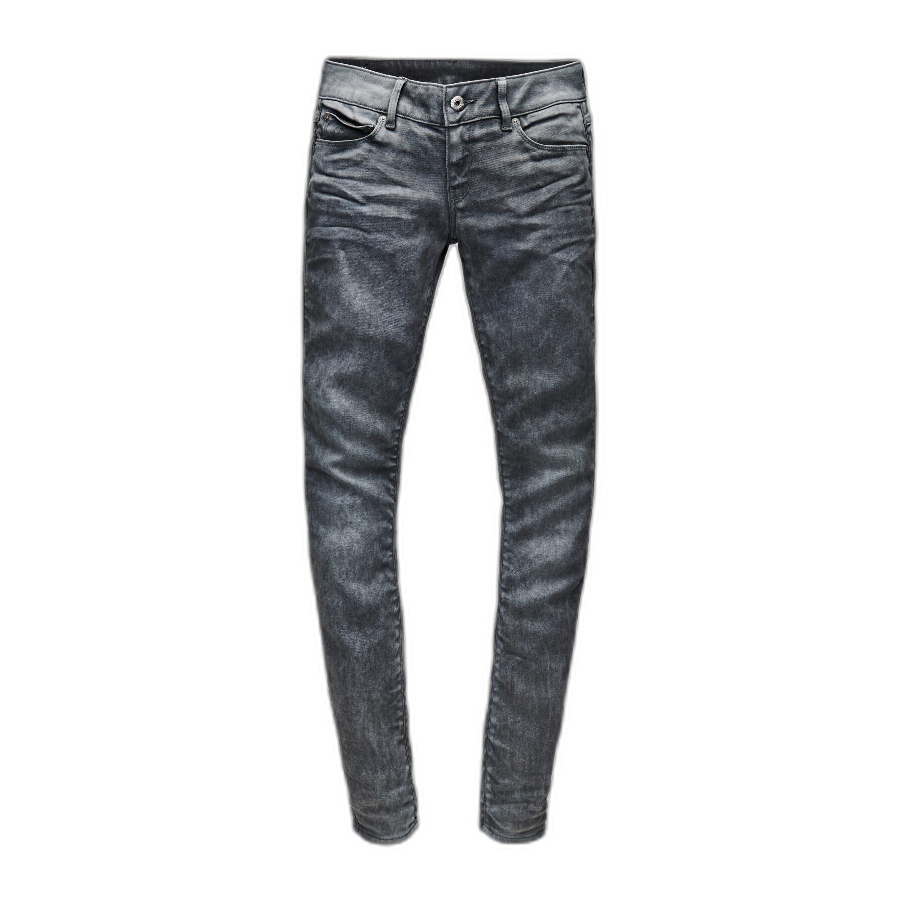 Jeans mit niedriger Leibhöhe für Frauen G-Star 3301