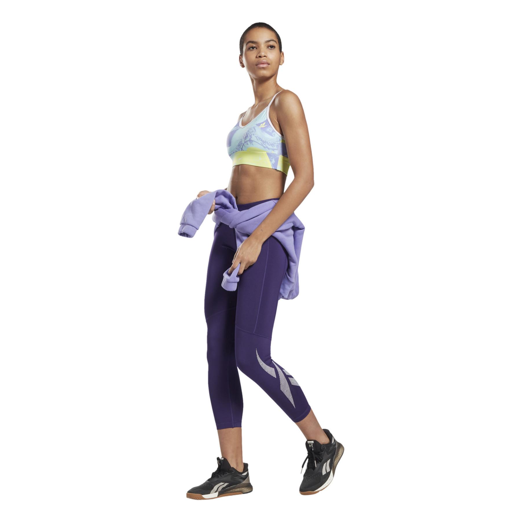 BH für Frauen Reebok Workout Ready Imprimé Sports