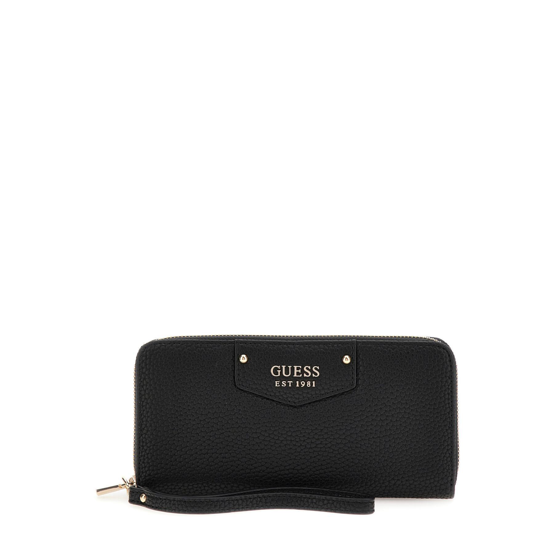 Brieftasche mit großem Reißverschluss um Damen Guess Eco Brenton SLG