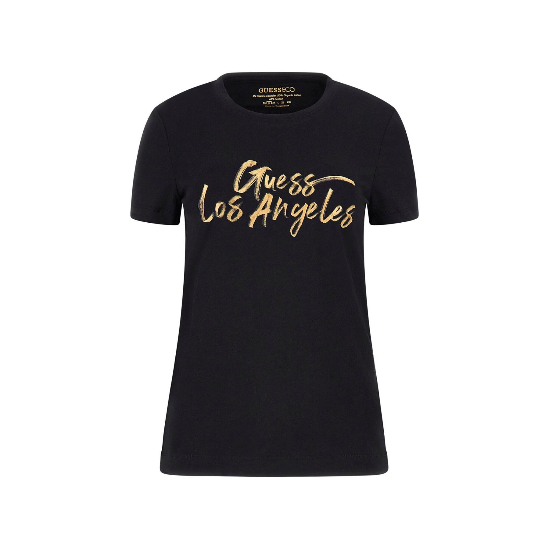 T-Shirt Damen Guess Gold LA