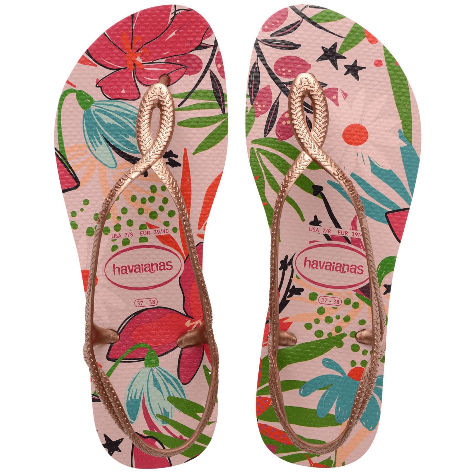 Sandalen für Frauen Havaianas Luna Print