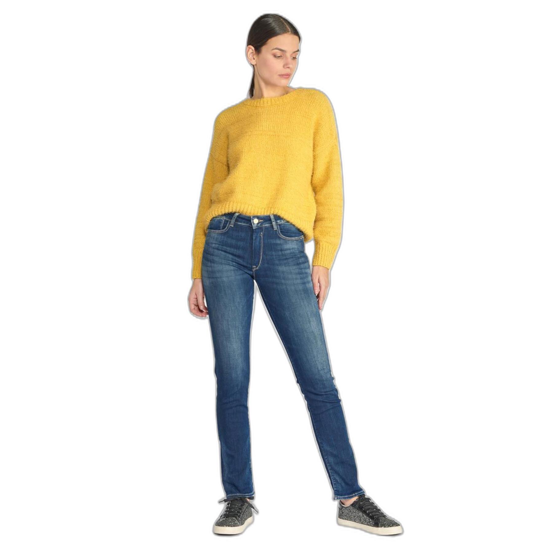 Reguläre Jeans mit hoher Taille Frau Le Temps des cerises Casal Pulp N°2