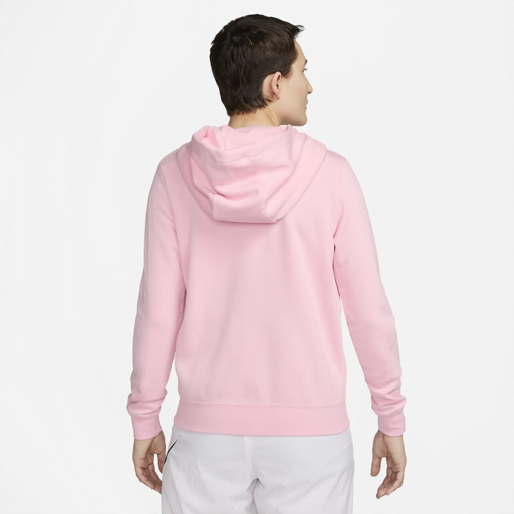 Sweatshirt mit Kapuze Full Zip Frau Nike Club Fleece STD