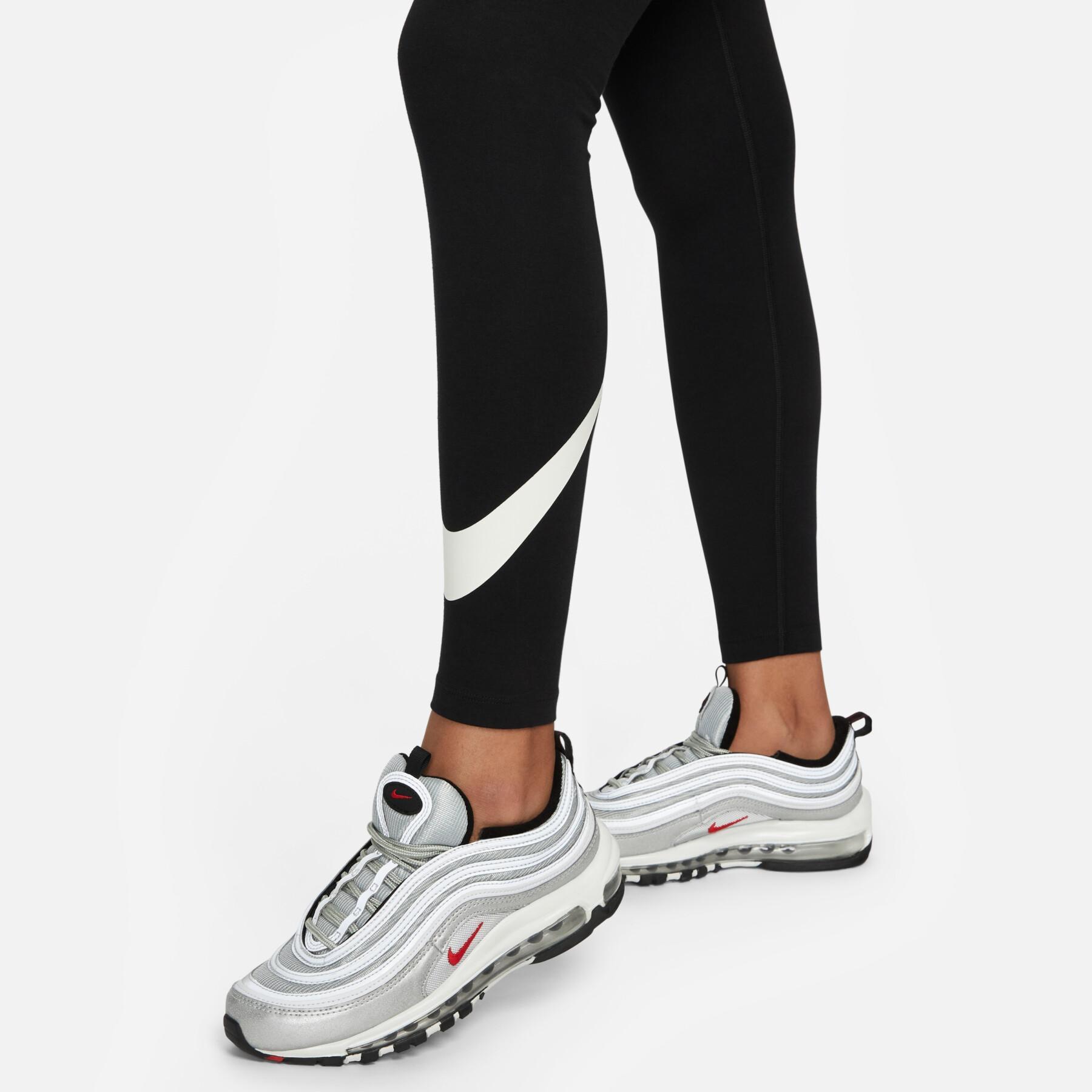 Leggings mit hoher Taille, Damen Nike Classic GX Swoosh