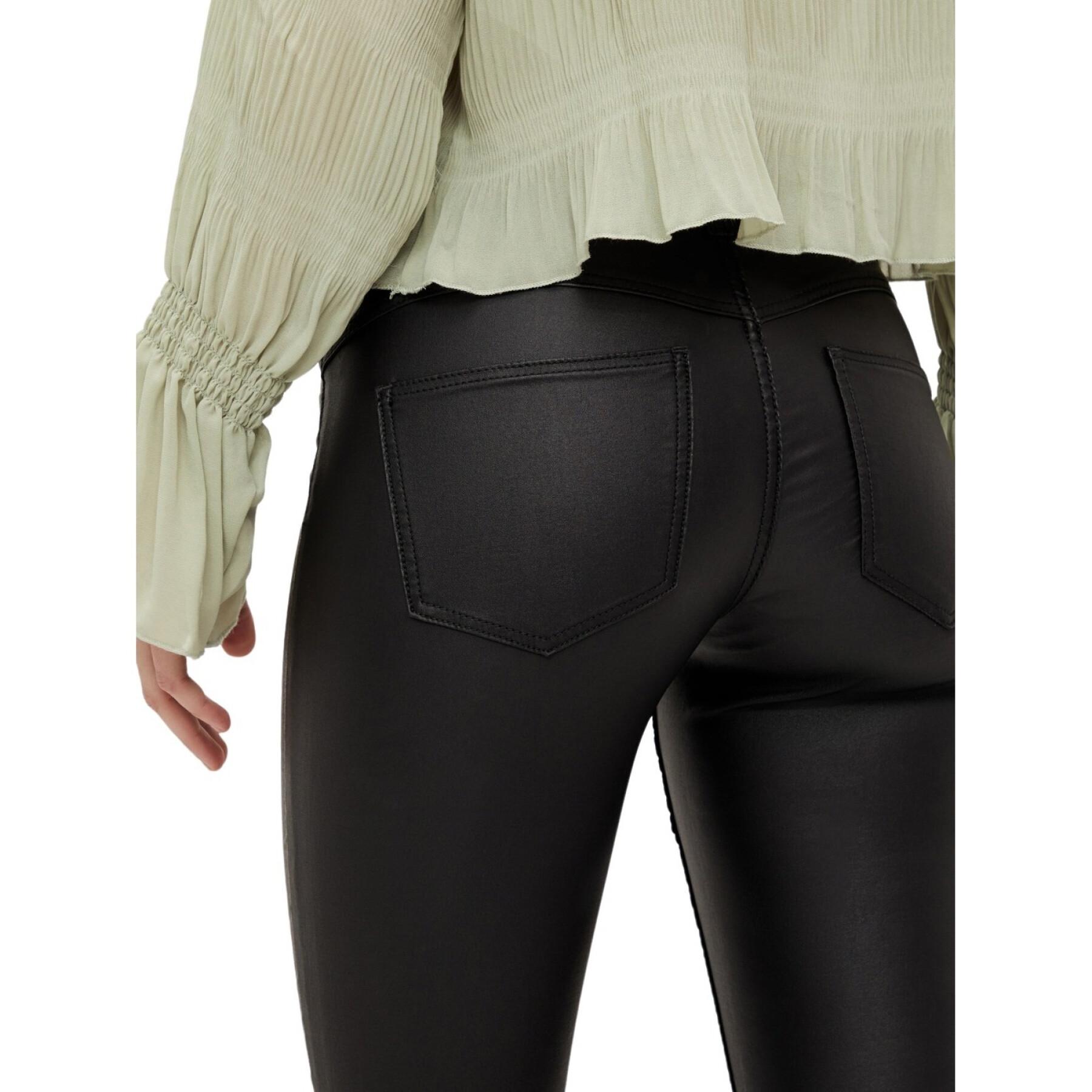 Skinny Jeans Damen Pieces Share-up Paro Coated