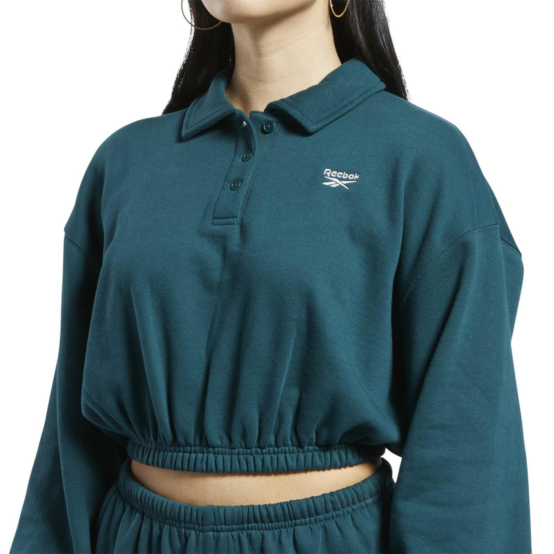 Sweatshirt mit Kragen aus Molton, Damen Reebok Classics
