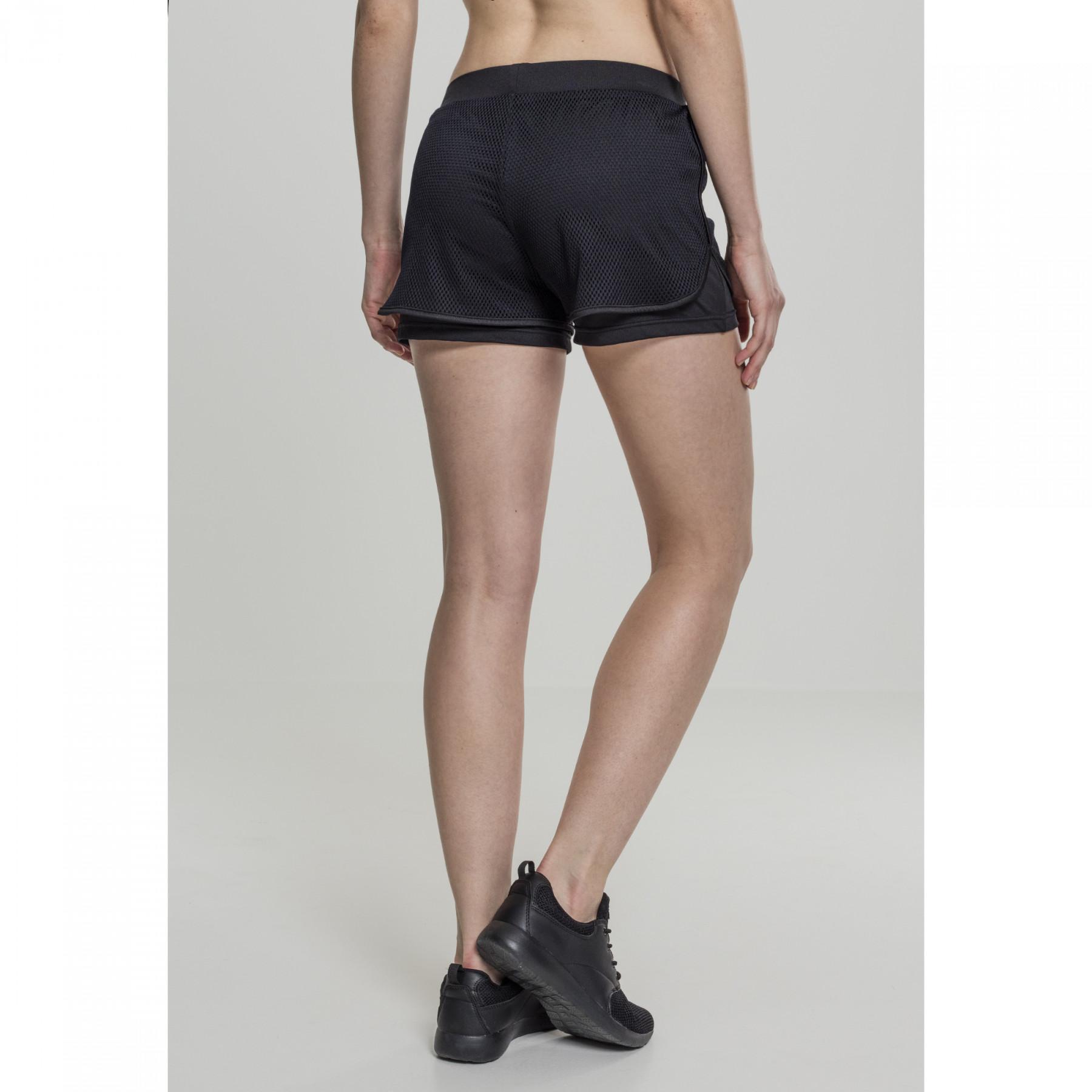 Damen Urban Classic doppellagige Mesh-Shorts