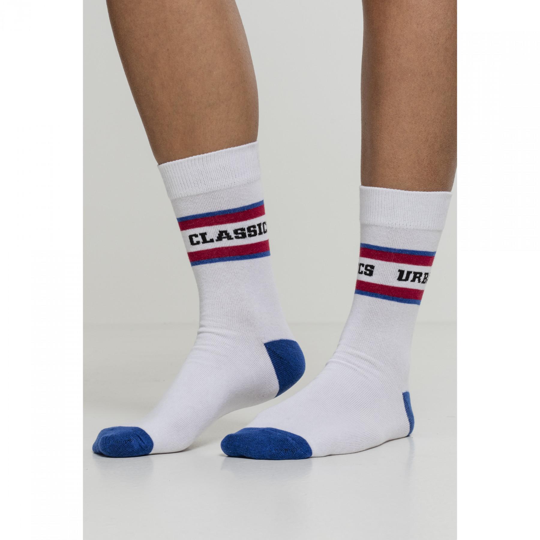 2er-Pack Urban Classic Socken mit langen Streifen