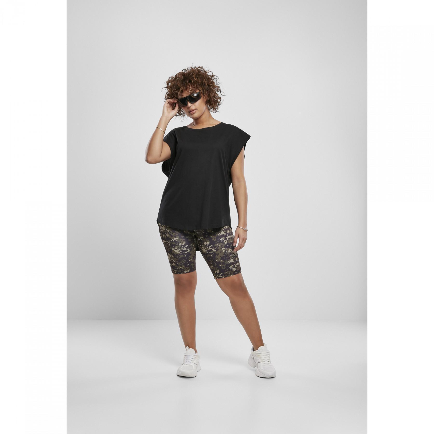 Radlerhosen für Frauen Urban Classics high waist camo tech (grandes tailles)