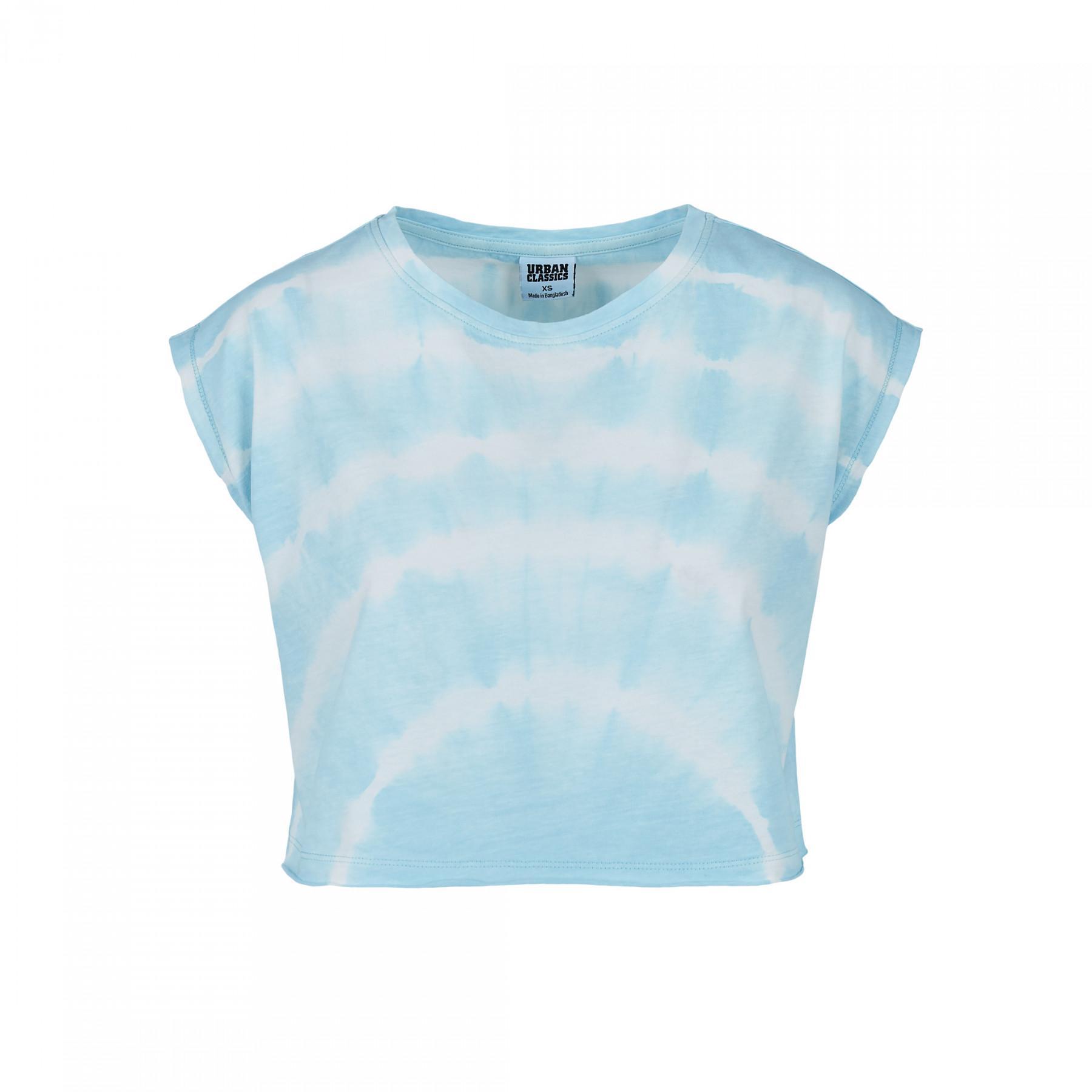 Frauen-T-Shirt Urban Classics Shorts tie dye (grandes tailles)