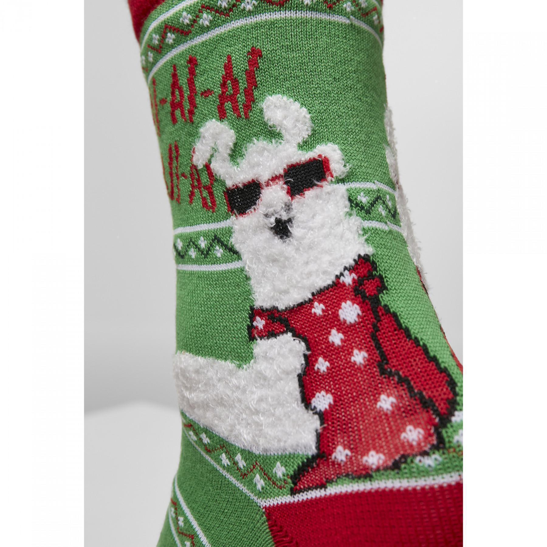 Socken Urban Classics christmas lama (3pcs)