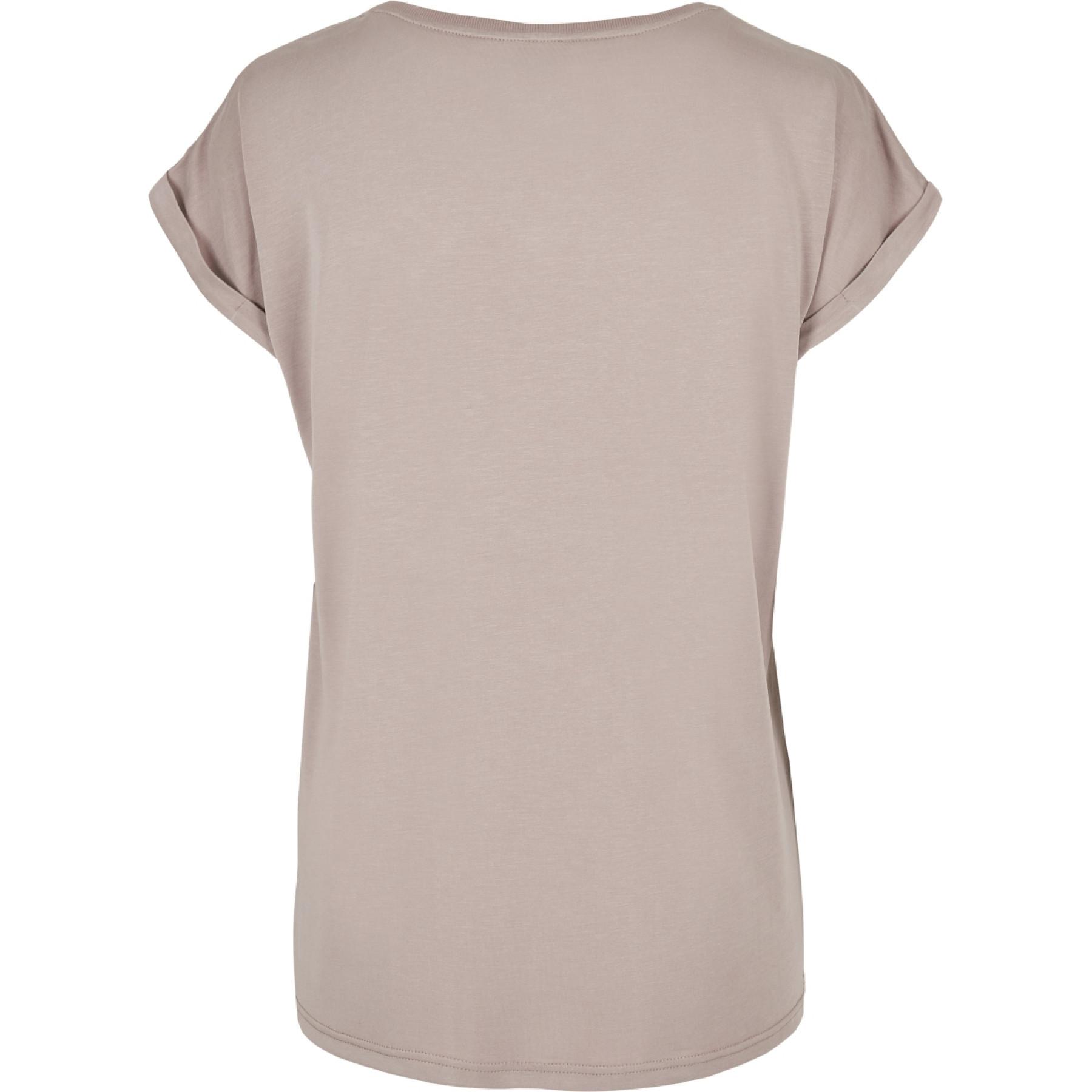 Damen-T-Shirt Urban Classics modal extended shoulder-grandes tailles