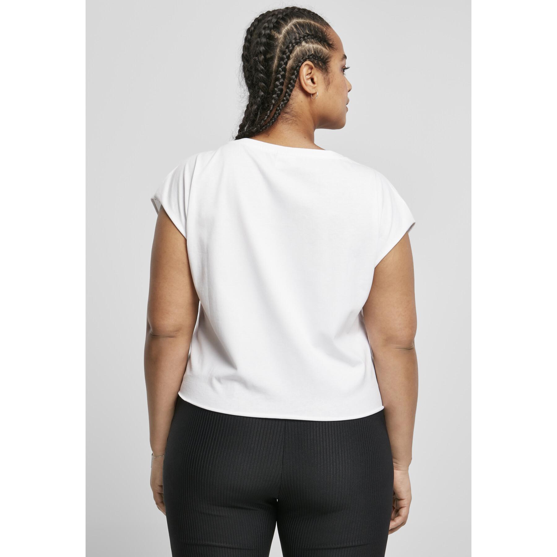 Damen-T-Shirt Urban Classics organic Shorts (Grandes tailles)