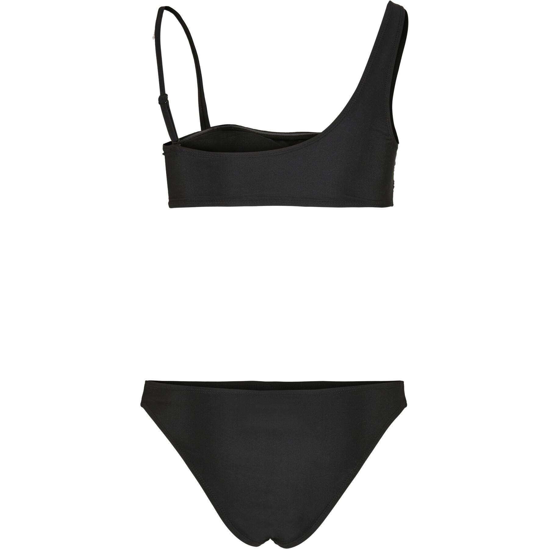Bikini für Damen Urban Classics recycled asymmetric top