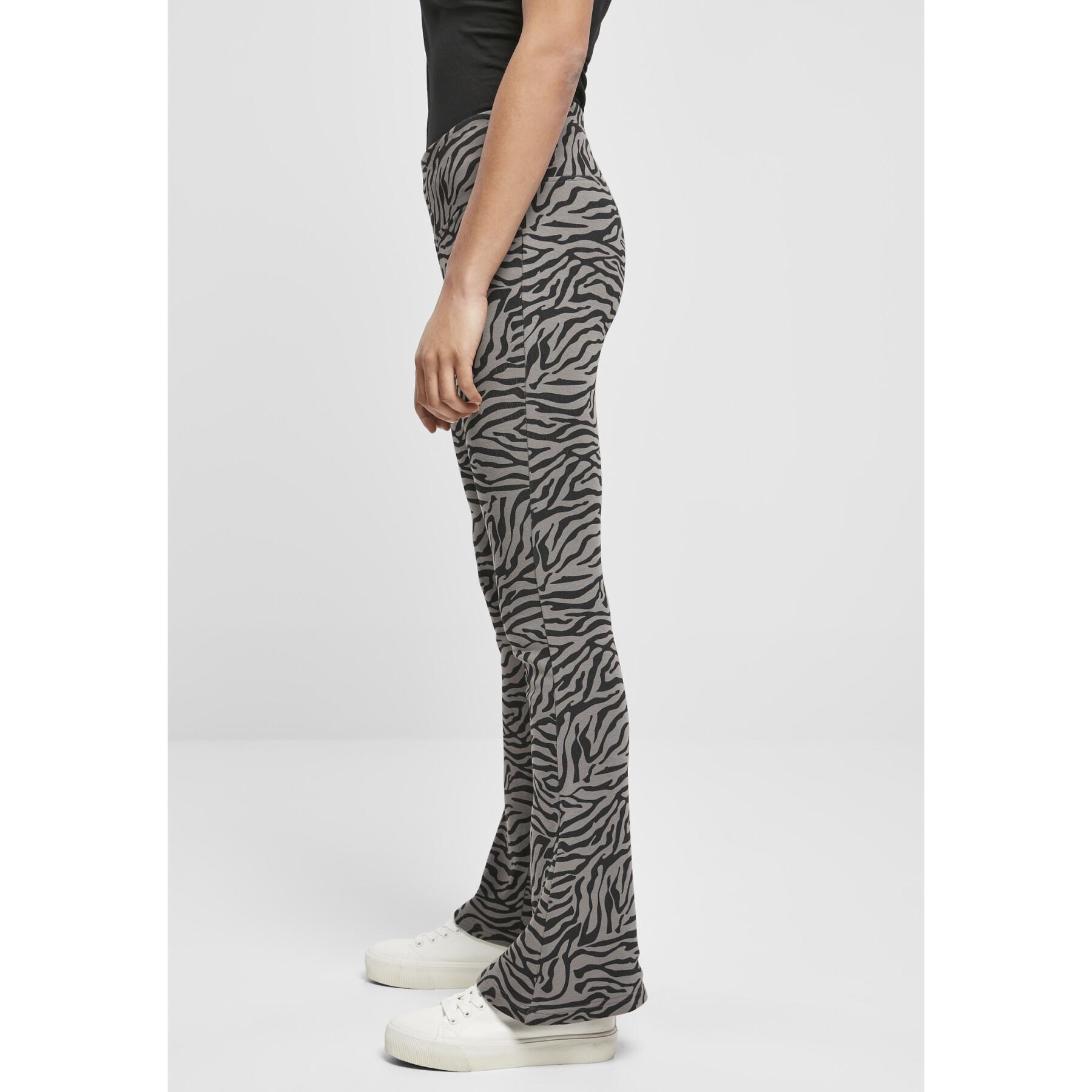 Damen-Leggings mit hoher Taille Urban Classics zebra boot