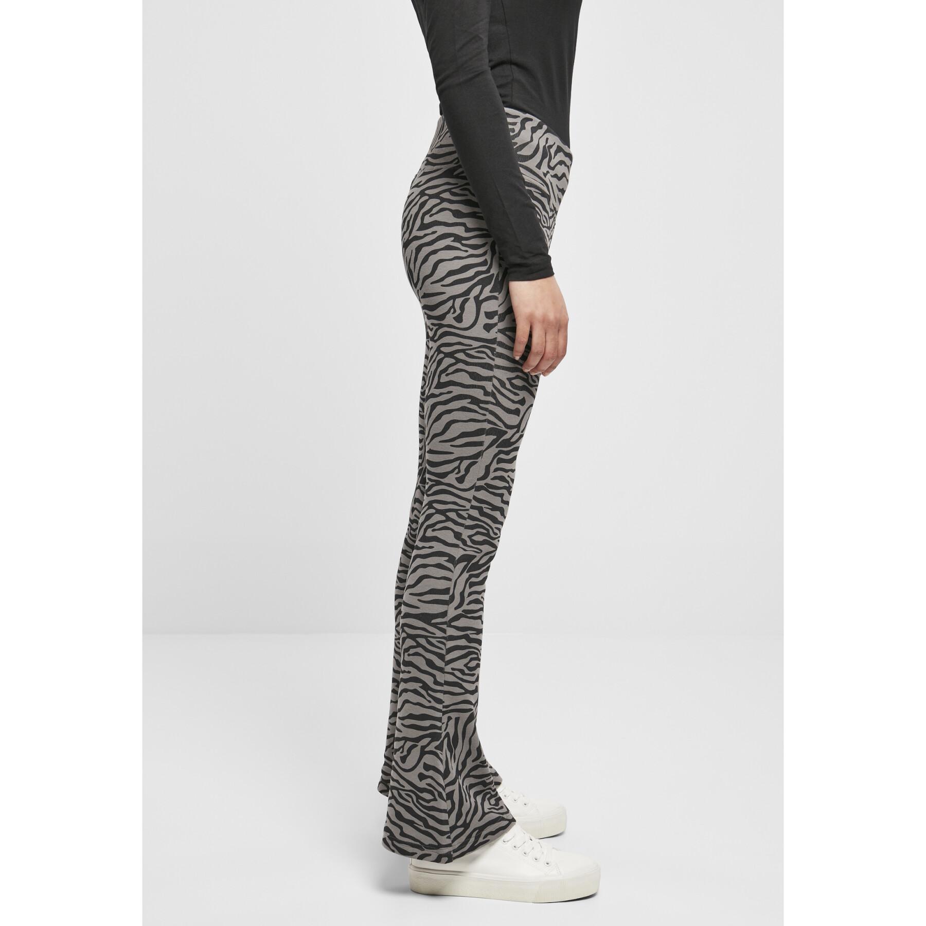 Damen-Leggings mit hoher Taille Urban Classics zebra boot