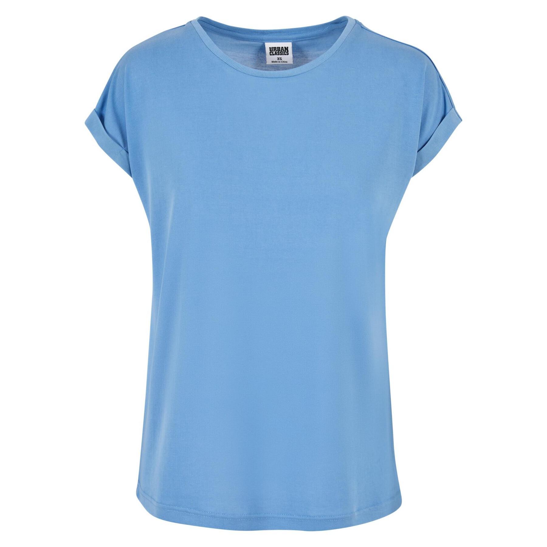 T-Shirt mit freien Schultern, Damen Urban Classics Modal