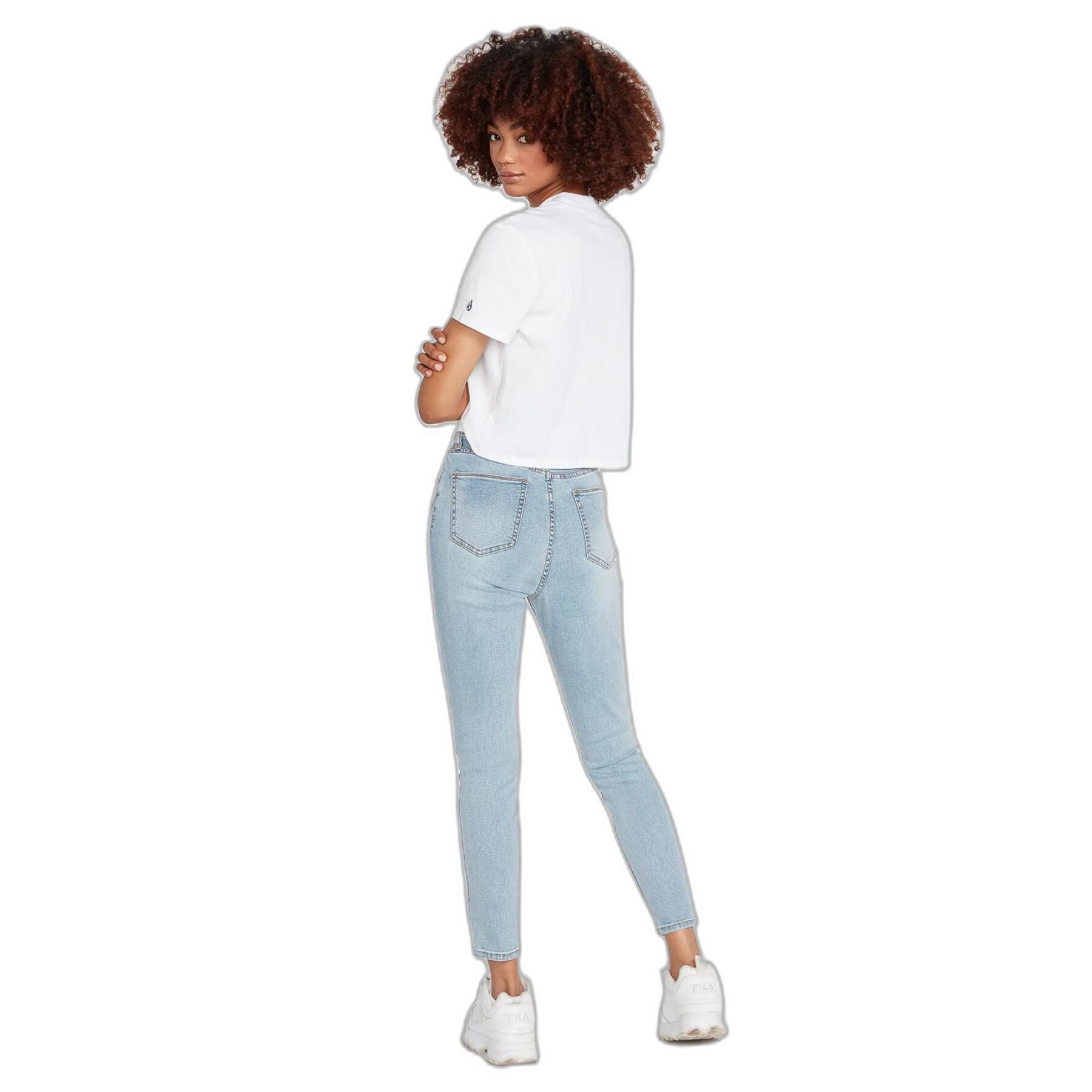 Jeans mit hoher Taille Frau Volcom Liberator