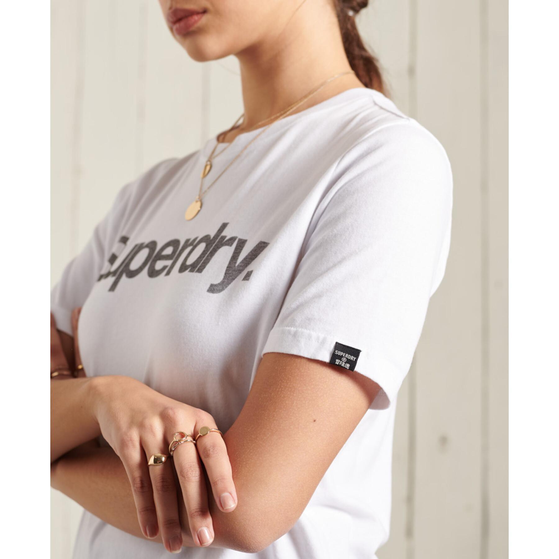 Kurzarm-T-Shirt, Damen Superdry Core Logo