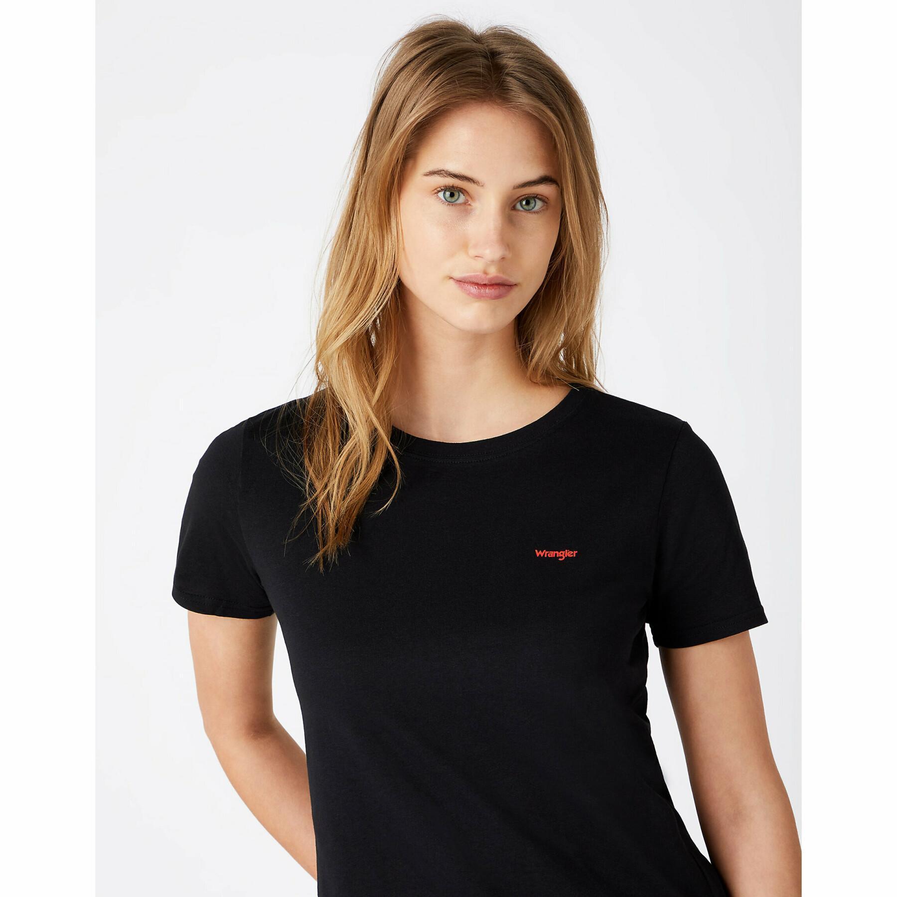Frauen-T-Shirt Wrangler Logo