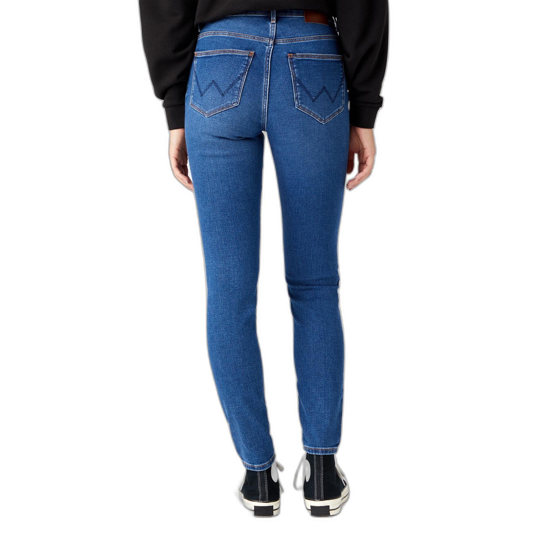 Skinny Jeans mit hoher Taille Frau Wrangler