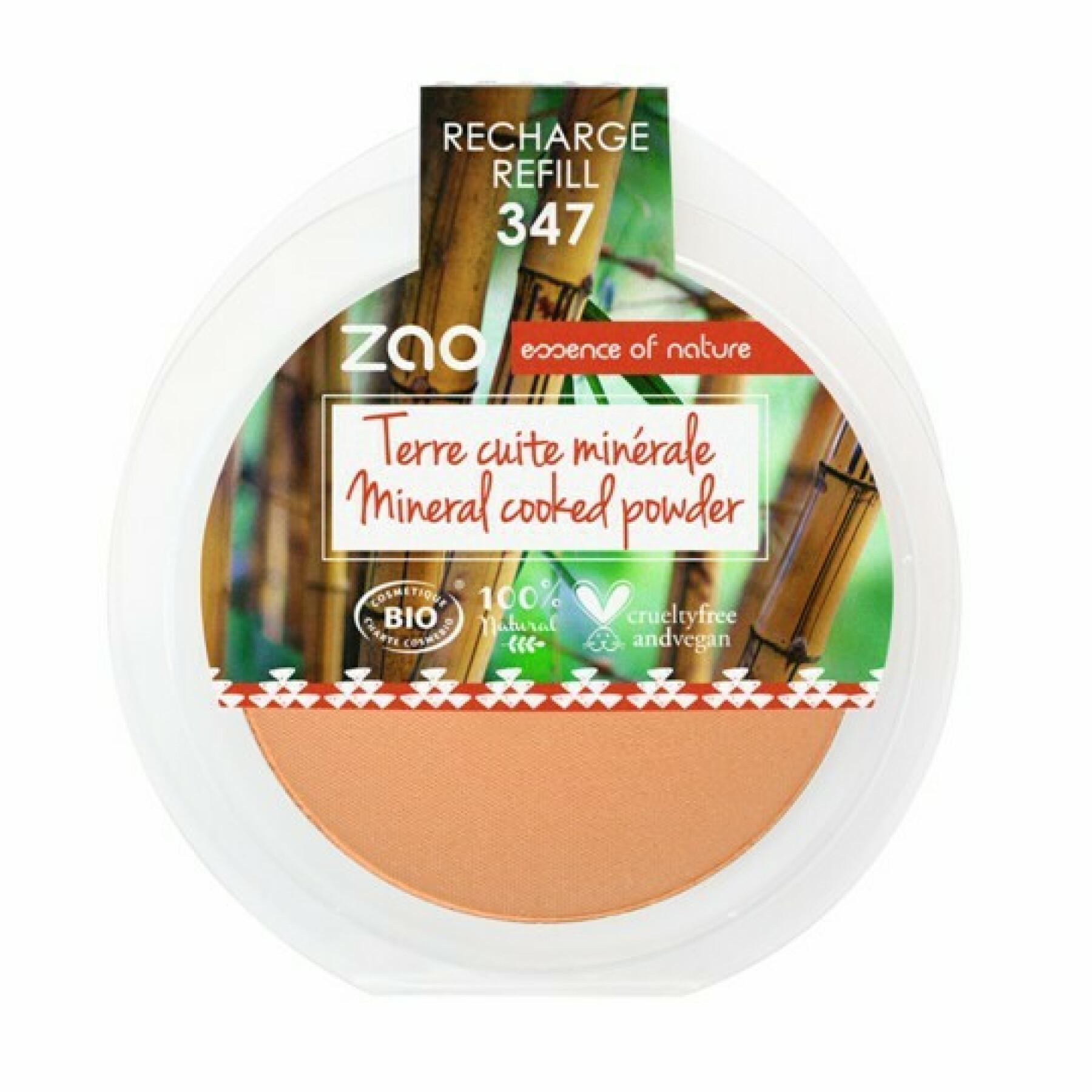 Nachfüllpackung Terrakotta Mineral 347 beige apricot Frau Zao