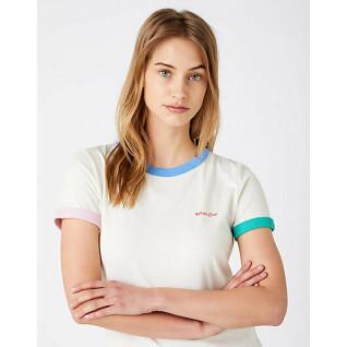 Frauen-T-Shirt Wrangler Ringer marina