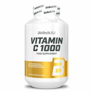Lot von 12 Gläsern Vitamin c Biotech USA 1000 bioflavonoïdes - 120 Comp
