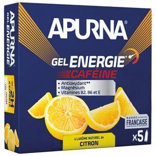 5 Energiegele Zitrone Koffein Schwierige Passage, davon 1 Gel gratis Apurna