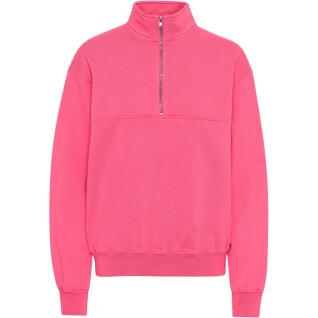 Sweatshirt 1/4 Reißverschluss Colorful Standard Organic bubblegum pink