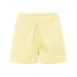 Twill-Shorts für Frauen Colorful Standard Organic soft yellow